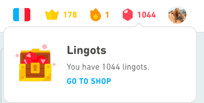 How can you acquire the Lingots in Duolingo?