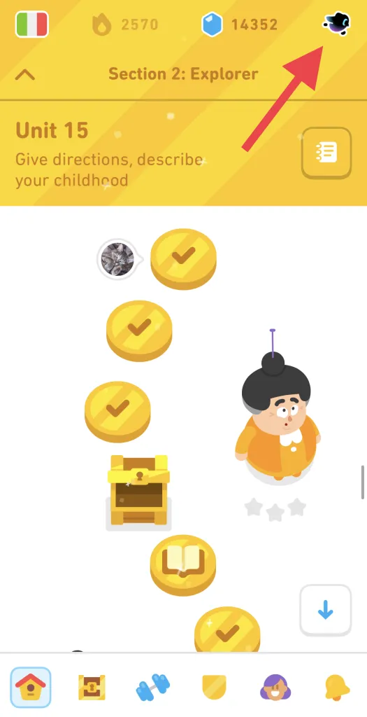 steps of Duolingo Max subscription