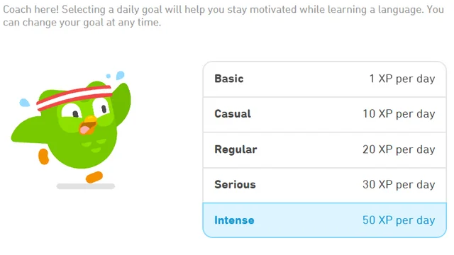 get crown in duolingo by task